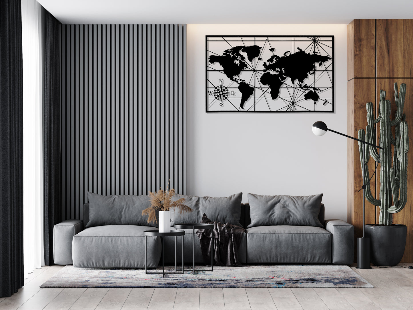 Square World Map