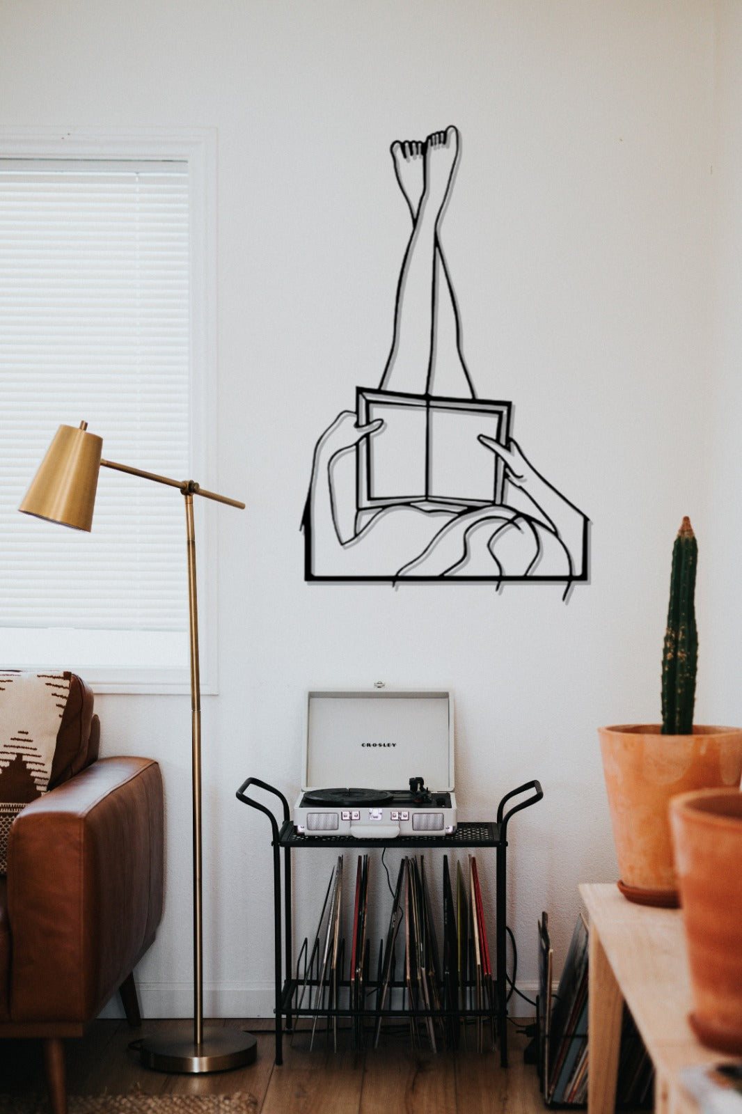 Library Design Architecture, Women Metal Wall Art Decor, Minimalist Line Art
