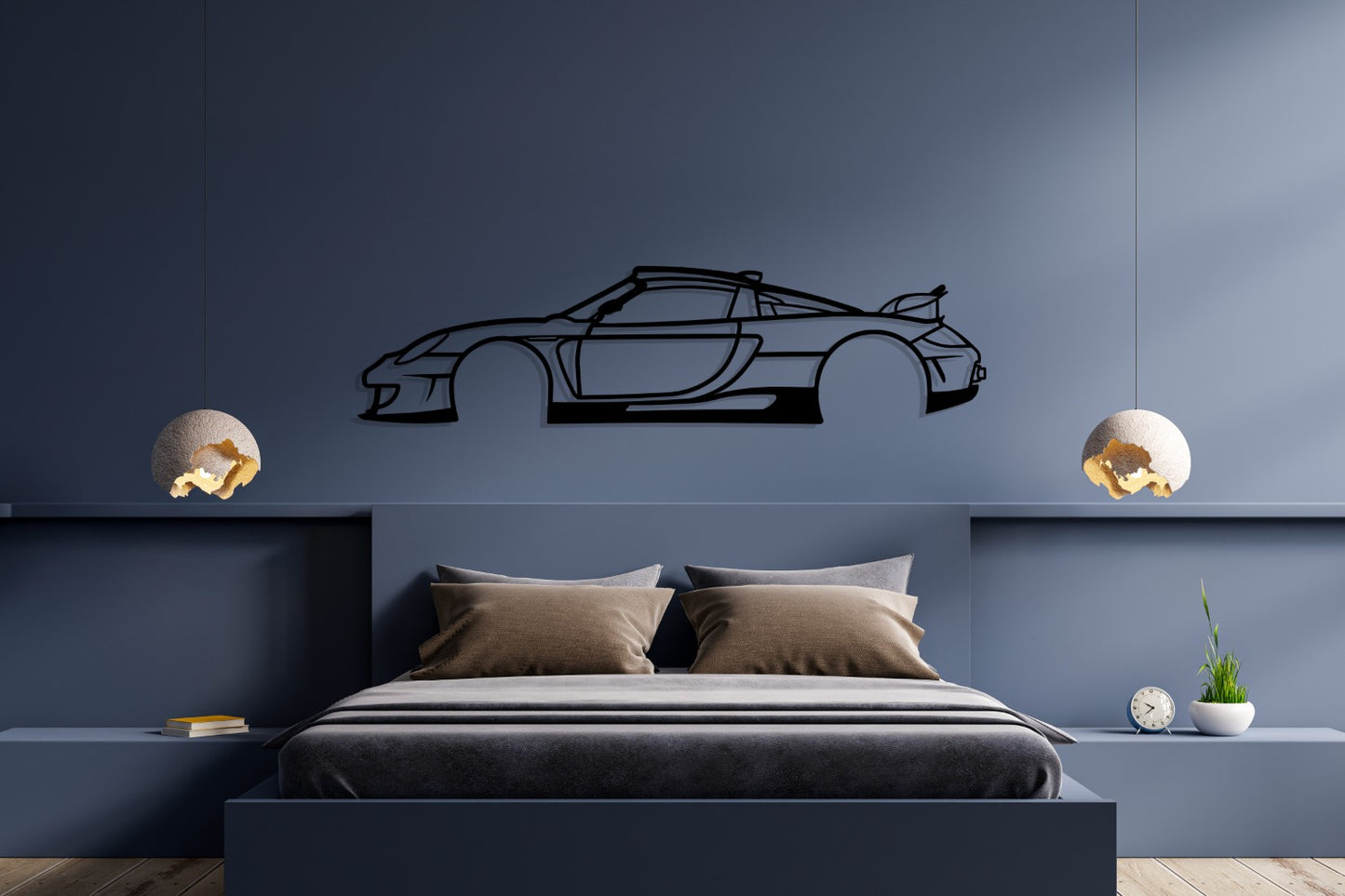 Carrera GT Silhouette Metal Wall Art