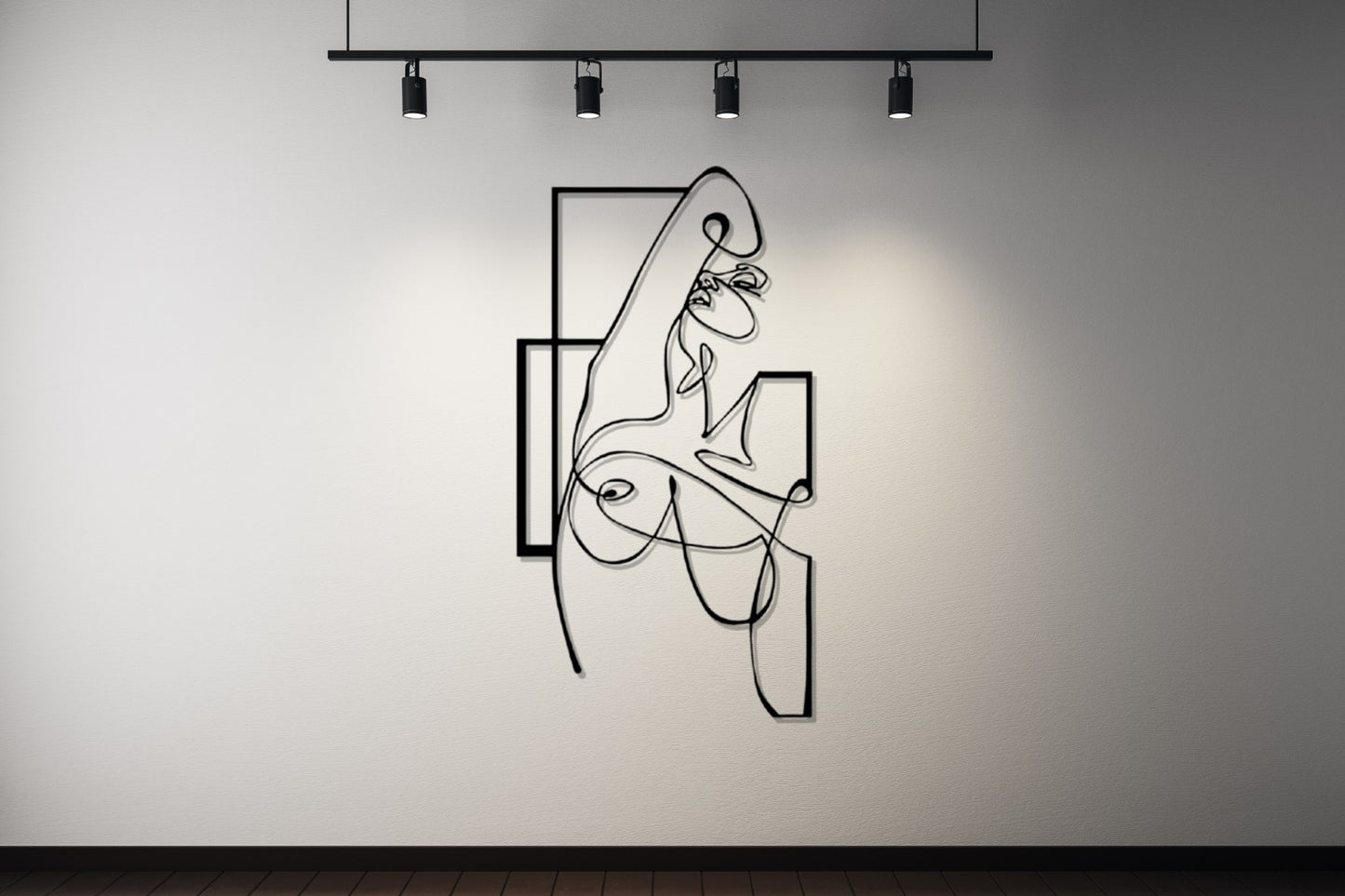 Minimalist Line Art Home Decor Metal Wall Art