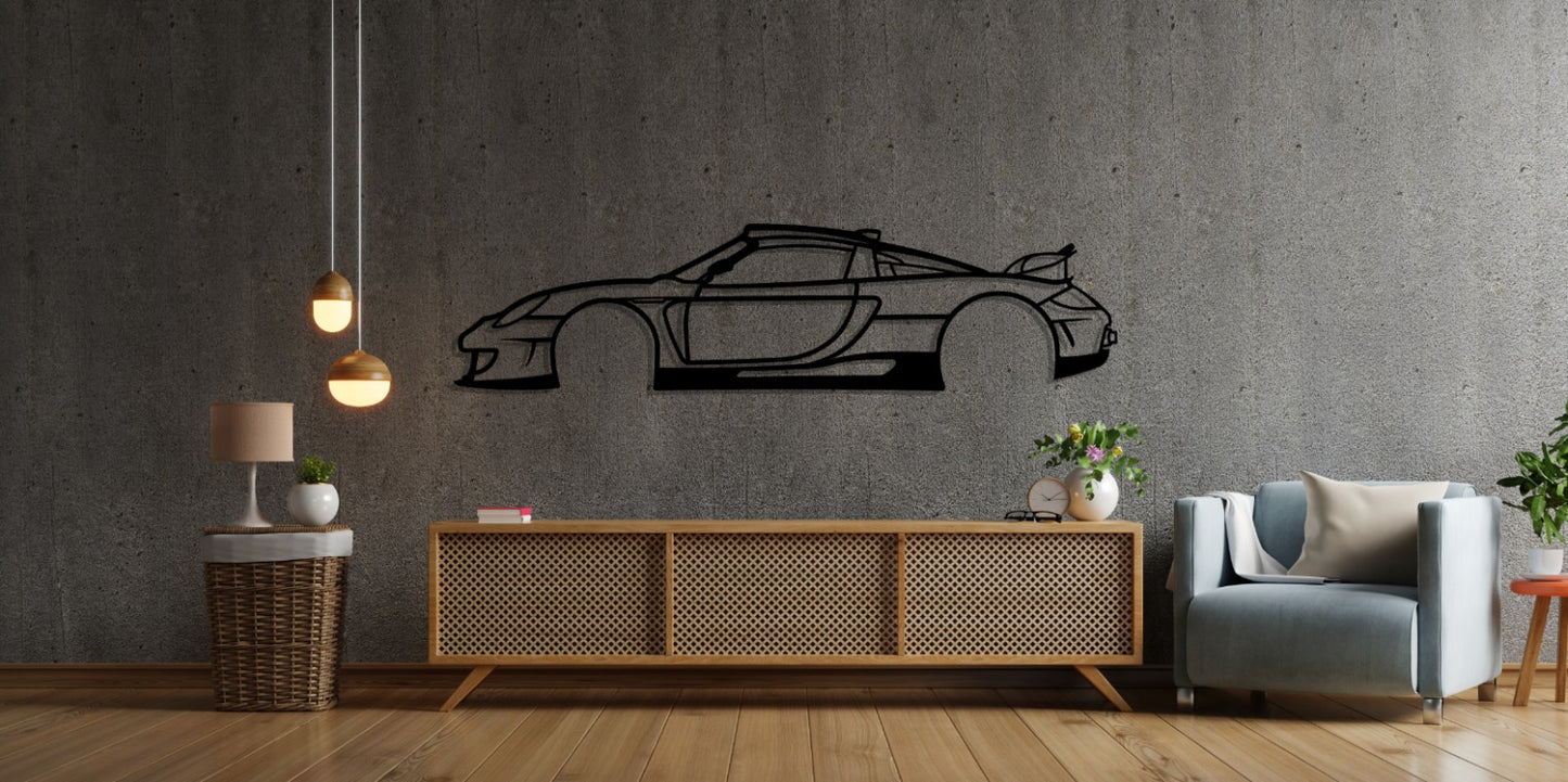 Carrera GT Silhouette Metal Wall Art