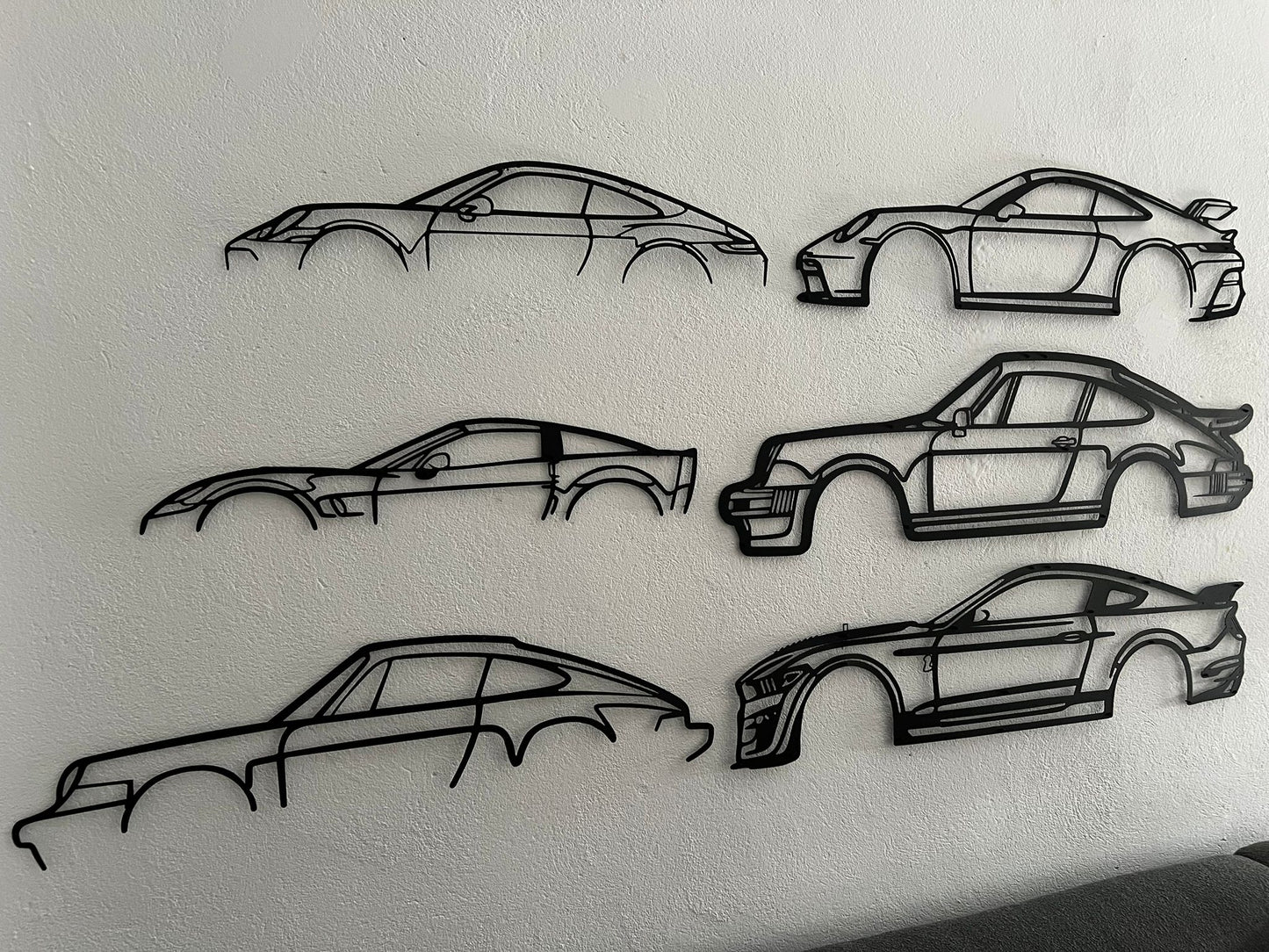 Mustang Shelby Silhouette Large Metal Wall Art