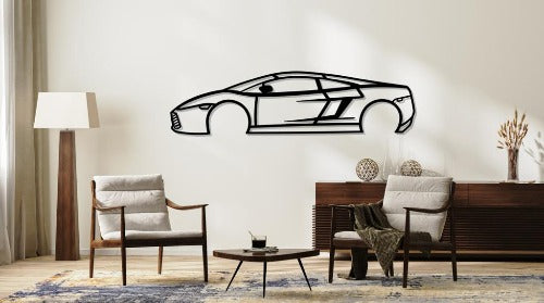 Gallardo Silhouette Large Metal Wall Art