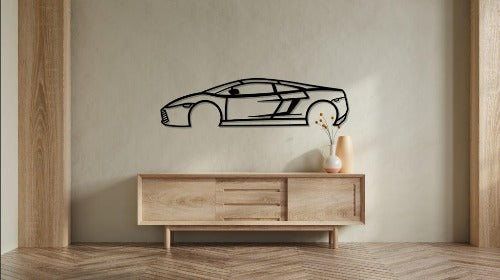 Gallardo Silhouette Large Metal Wall Art