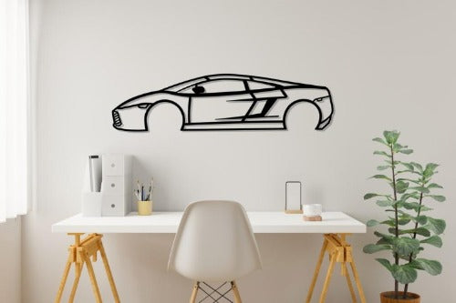 Gallardo Silhouette Large Metal Wall Art