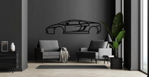 Gallardo Silhouette Large Metal Wall Art