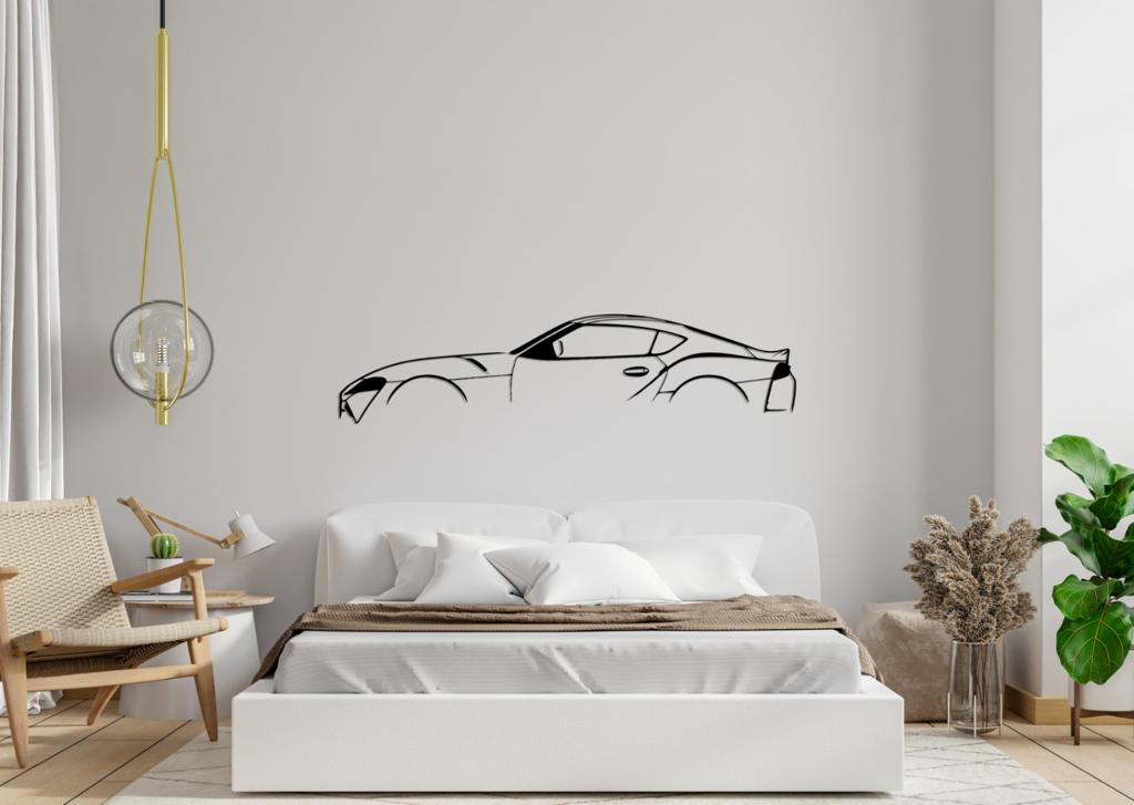 Supra Mk5 Silhouette Large Metal Wall Art