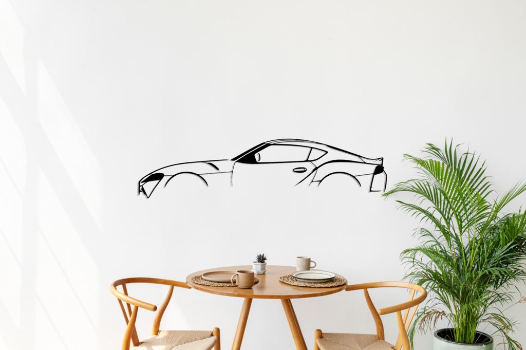 Supra Mk5 Silhouette Large Metal Wall Art