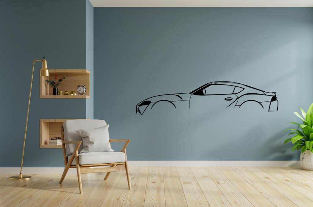 Supra Mk5 Silhouette Large Metal Wall Art