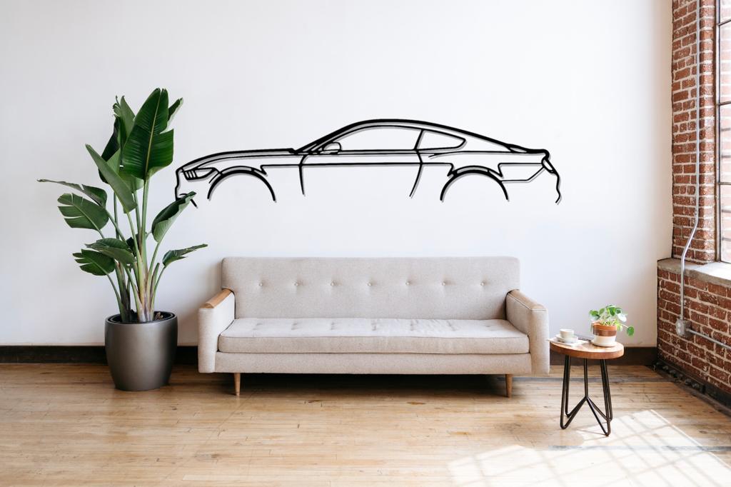 Mustang GT 550 Silhouette Large Metal Wall Art