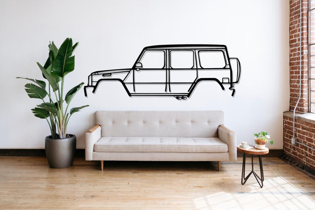 Mercedes-Benz G Class Silhouette Large Car Metal Wall Art