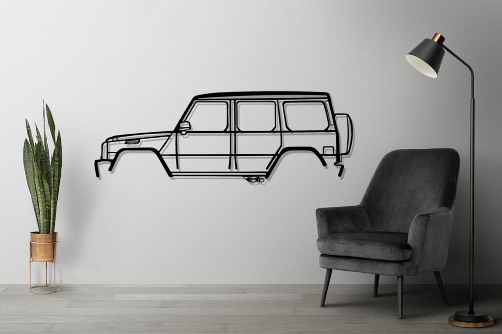 Mercedes-Benz G Class Silhouette Large Car Metal Wall Art